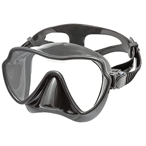 Schwarze Silikon-Tauchermaske Cyclops Sr von ABYSSTAR