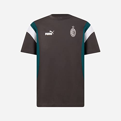 PUMA AC Milan 769339 FtblArchive Tee T-Shirt Men's Flat Dark Gray-Varsity Green M PUMA AC Milan 769339 FtblArchive Tee T-Shirt Men's Flat Dark Gray-Varsity Green M von AC Milan