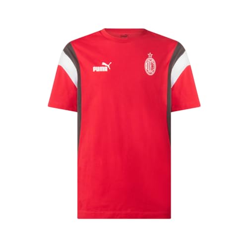 AC Milan 769339 FtblArchive Tee T-Shirt Men's Tango Red -Flat Dark Gray L von ACM 1899