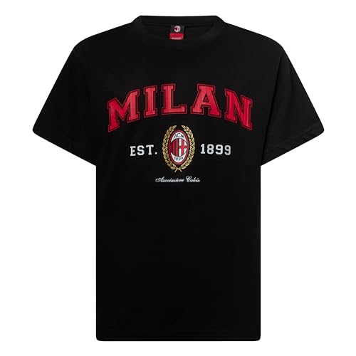 AC Milan T-shirt College Kollektion, Mann, Offizielles Produkt, Schwarz, XS von AC Milan