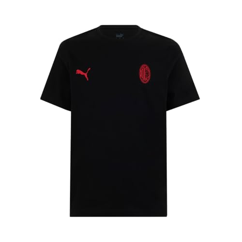 AC Milan Unisex ESS T-Shirt aus Baumwolle, für Erwachsene, Schwarz, L von AC Milan