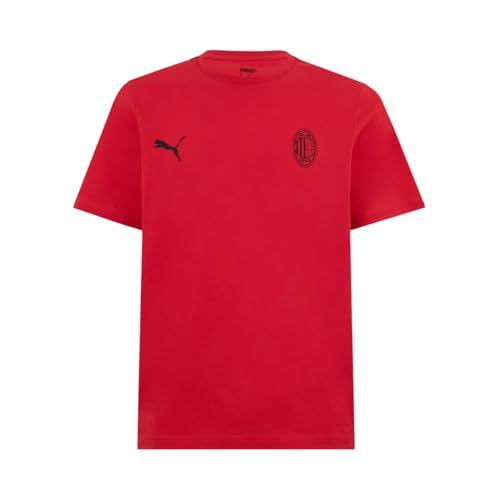 AC Milan Unisex ESS T-Shirt aus Baumwolle, für Erwachsene, rot, M von AC Milan