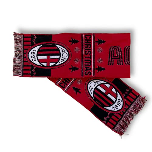 AC Milan Offizieller Schal Christmas, Limited Edition für Weihnachten, Jacquard, Acryl, Schwarz, Rot, Einheitsgröße AC Milan Offizieller Schal Christmas, Limited Edition für Weihnachten, Jacquard, Acryl, Schwarz, Rot, Einheitsgröße von AC Milan