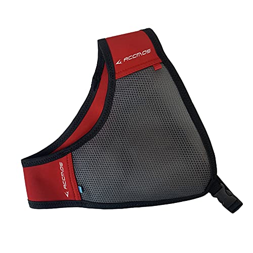 ACCMOS Bogenschießen Chest Guard Pfeil und Bogen Jagd Bogensport Chest Protection Einstellbar Schutz Truhe Ausrüstung Männlich Weiblich Links und Rechts Universal Schießen Zubehörteil (Red) von ACCMOS