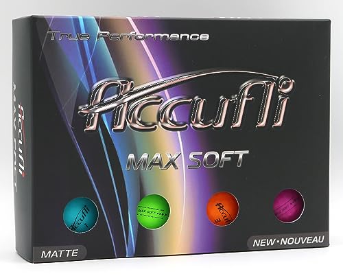 ACCUFLI Max Soft Golfbälle, matt, 12 Stück ACCUFLI Max Soft Golfbälle, matt, 12 Stück von ACCUFLI
