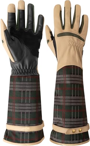ACE Garden Glam Garten-Handschuh für Frauen - lange Damen-Handschuhe aus Ziegen-Leder - gegen Rosen-Dornen & Stacheln - L ACE Garden Glam Garten-Handschuh für Frauen - lange Damen-Handschuhe aus Ziegen-Leder - gegen Rosen-Dornen & Stacheln - L von ACE
