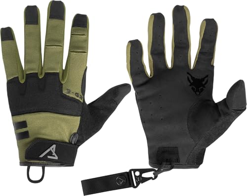 ACE Schakal Einsatz-Handschuh - Outdoor-Handschuhe Taktisch - Handschutz für Paintball und Schießsport - Oliv II - L von ACE