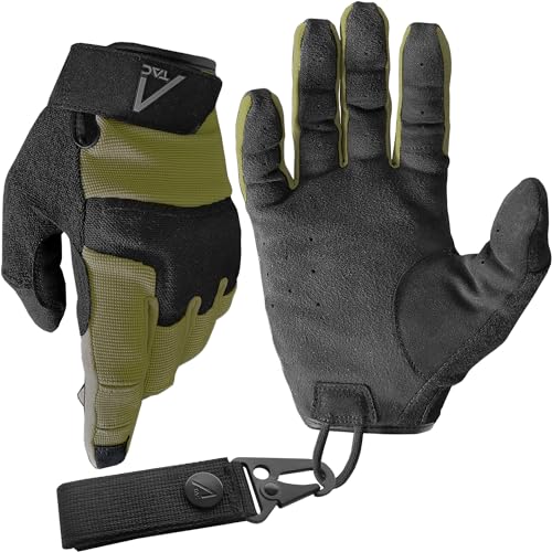 ACE Schakal Outdoor-Handschuh - taktische Handschuhe für Airsoft, Paintball & Schießsport - Touchscreen-fähig - Grün - L von ACE