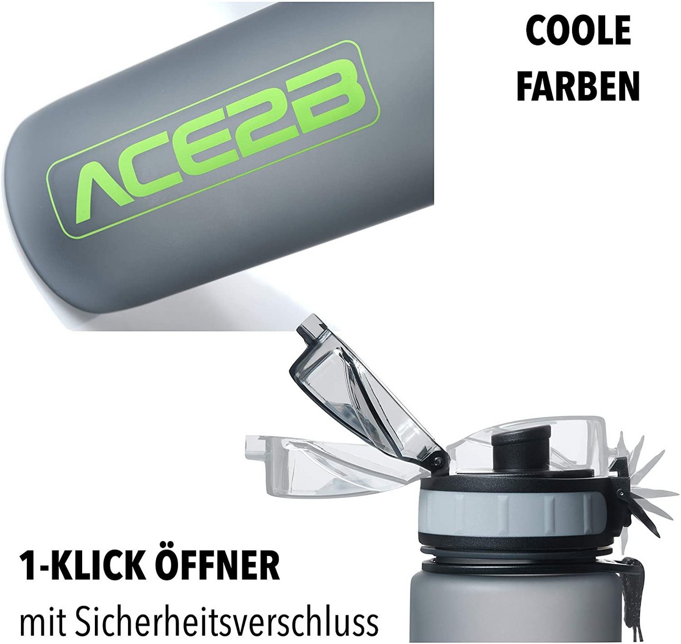 ACE2B Trinkflasche ace2b Trinkflasche Sportflasche Fitnessflasche Pink 600ml mit Shaker ACE2B Trinkflasche ace2b Trinkflasche Sportflasche Fitnessflasche Pink 600ml mit Shaker von ACE2B