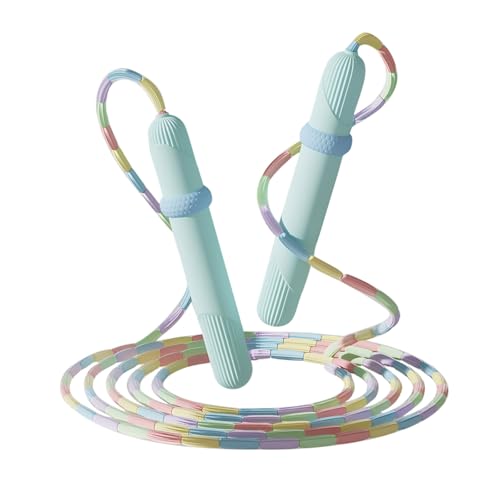 ACEONE Springseil mit Perlen, Segmentiertes Springseil für Kinder und Erwachsene, verstellbar, verwicklungsfrei, Kleinkind-Springseil für Fitnessübungen, Training, Blau, 1 Stück ACEONE Springseil mit Perlen, Segmentiertes Springseil für Kinder und Erwachsene, verstellbar, verwicklungsfrei, Kleinkind-Springseil für Fitnessübungen, Training, Blau, 1 Stück von ACEONE
