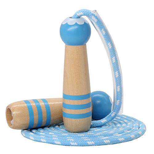 Sprungseil Kinder Verstellbare, Kinder Springseil mit Holzgriff, Hüpfseil Seilspringen Kinder Baumwolle, Kids Skipping Rope Geschenke für Jungen und Mädchen 4 5 6 7 8 9 10 jahre Sprungseil Kinder Verstellbare, Kinder Springseil mit Holzgriff, Hüpfseil Seilspringen Kinder Baumwolle, Kids Skipping Rope Geschenke für Jungen und Mädchen 4 5 6 7 8 9 10 jahre von ACEONE