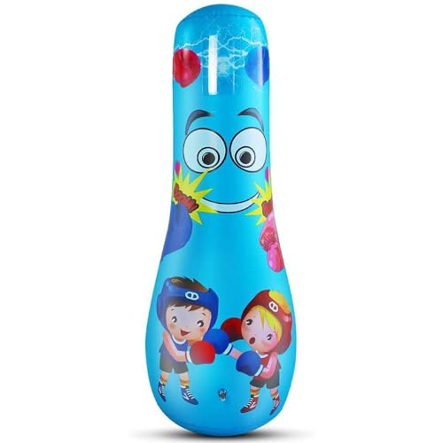 Aufblasbarer Boxsack, 120cm Aufblasbarer Boxsack für Kinder freistehendes Boxspielzeug für Kinder, Boxsack für Jungen und Mädchen, Übung Stressabbau Aufblasbarer Boxsack, 120cm Aufblasbarer Boxsack für Kinder freistehendes Boxspielzeug für Kinder, Boxsack für Jungen und Mädchen, Übung Stressabbau von ACETCHS