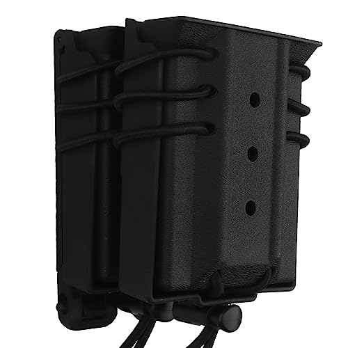 ACEXIER 5.56 Magazin Doppeltasche Molle System Taktische Airsoft Militär Mag Taschen für Gewehr M4 AR-15 .223 Case Urban Assault Serie (Black) von ACEXIER