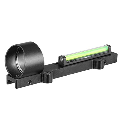 ACEXIER Green Fiber Red Dot Visier 1x28 Kollimator Visier Passend für Schrotflinten Rippenschienenentlüftung Rippen- / Schienenschraubmontage Funktioniert OHNE Batterie von ACEXIER