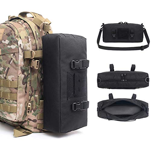 ACEXIER Outdoor Klettertaschen Wasserdichtes militärisches taktisches Zubehör Umhängetasche 600D Nylon Molle Camping Pack Wandertasche Schwarz ACEXIER Outdoor Klettertaschen Wasserdichtes militärisches taktisches Zubehör Umhängetasche 600D Nylon Molle Camping Pack Wandertasche Schwarz von ACEXIER