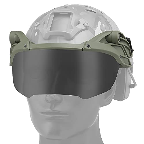 ACEXIER Tactical Airsoft Helm Goggle Guide Rail Maske für schnellen Helm Flip Up Schutzmaske Winddicht Anti Fog Airsoft War Game ACEXIER Tactical Airsoft Helm Goggle Guide Rail Maske für schnellen Helm Flip Up Schutzmaske Winddicht Anti Fog Airsoft War Game von ACEXIER