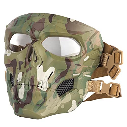 ACEXIER Tactical Airsoft Maske,Vollgesichtsmasken Schädel Skelett mit Brille Schlagfeste Armee Fans Liefert Jagd Paintball Masken für Motorrad Radfahren Wandern Militär Maske ACEXIER Tactical Airsoft Maske,Vollgesichtsmasken Schädel Skelett mit Brille Schlagfeste Armee Fans Liefert Jagd Paintball Masken für Motorrad Radfahren Wandern Militär Maske von ACEXIER