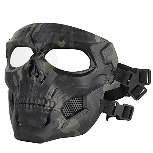 ACEXIER Tactical Airsoft Maske,Vollgesichtsmasken Schädel Skelett mit Brille Schlagfeste Armee Fans Liefert Jagd Paintball Masken für Motorrad Radfahren Wandern Militär Maske ACEXIER Tactical Airsoft Maske,Vollgesichtsmasken Schädel Skelett mit Brille Schlagfeste Armee Fans Liefert Jagd Paintball Masken für Motorrad Radfahren Wandern Militär Maske von ACEXIER