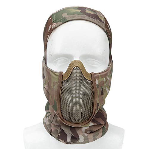 ACEXIER Tactical Balaclava Mesh Mask Airsoft Paintball Vollgesichtsschutz Ninja Style Hood Stahl Metallmaske Faltbares Design ACEXIER Tactical Balaclava Mesh Mask Airsoft Paintball Vollgesichtsschutz Ninja Style Hood Stahl Metallmaske Faltbares Design von ACEXIER