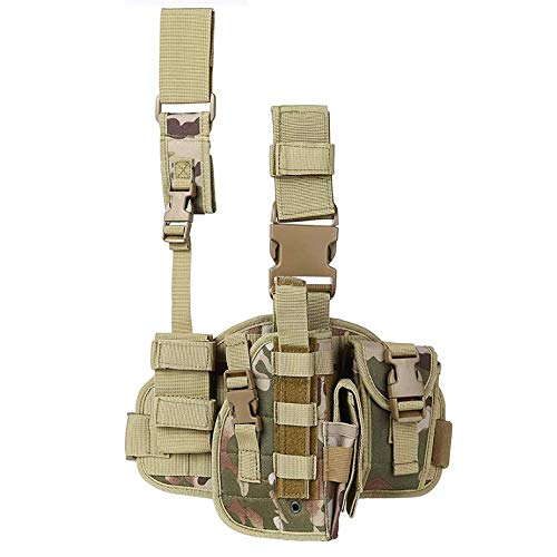 ACEXIER Tactical Drop Leg Holster mit Magazintasche Military Tactical MOLLE Pistol Handgun Oberschenkel Pistol Gun Holster Verstellbares rechtshändiges Plattformpanel ACEXIER Tactical Drop Leg Holster mit Magazintasche Military Tactical MOLLE Pistol Handgun Oberschenkel Pistol Gun Holster Verstellbares rechtshändiges Plattformpanel von ACEXIER