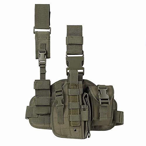 ACEXIER Tactical Drop Leg Holster mit Magazintasche Military Tactical MOLLE Pistol Handgun Oberschenkel Pistol Gun Holster Verstellbares rechtshändiges Plattformpanel ACEXIER Tactical Drop Leg Holster mit Magazintasche Military Tactical MOLLE Pistol Handgun Oberschenkel Pistol Gun Holster Verstellbares rechtshändiges Plattformpanel von ACEXIER