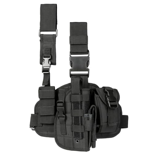 ACEXIER Tactical Drop Leg Holster mit Magazintasche Military Tactical MOLLE Pistol Handgun Oberschenkel Pistol Gun Holster Verstellbares rechtshändiges Plattformpanel ACEXIER Tactical Drop Leg Holster mit Magazintasche Military Tactical MOLLE Pistol Handgun Oberschenkel Pistol Gun Holster Verstellbares rechtshändiges Plattformpanel von ACEXIER
