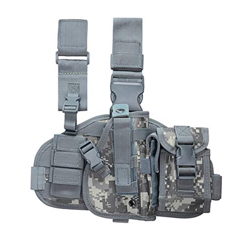 ACEXIER Tactical Drop Leg Holster mit Magazintasche Military Tactical MOLLE Pistol Handgun Oberschenkel Pistol Gun Holster Verstellbares rechtshändiges Plattformpanel ACEXIER Tactical Drop Leg Holster mit Magazintasche Military Tactical MOLLE Pistol Handgun Oberschenkel Pistol Gun Holster Verstellbares rechtshändiges Plattformpanel von ACEXIER