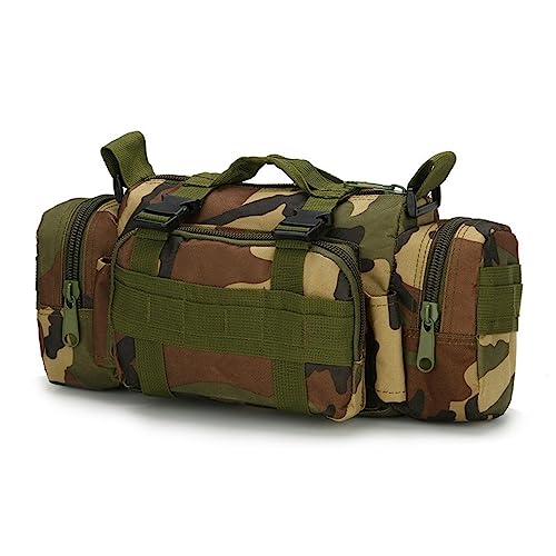 ACEXIER Taktische Gürteltasche Militär Sturm Hüfttasche Hüftgurt MOLLE Sling Armee Umhängetasche EDC Kamera Lenker Range Taschen (Jungle camo) von ACEXIER