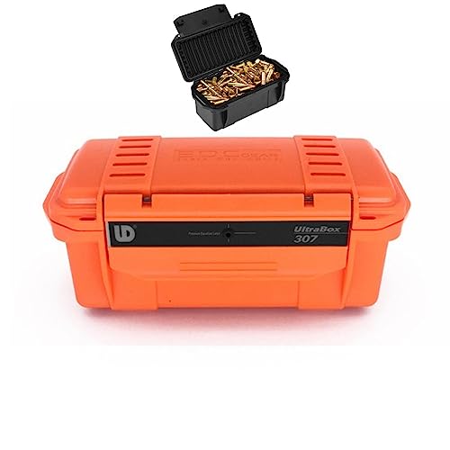 ACEXIER Taktische Kugelaufbewahrungsbox Feld Stoßfeste Munitionsbox EDC Outdoor-Jagd Versiegelter Behälter mit Polsterpolster für die Jagd (Orange) von ACEXIER