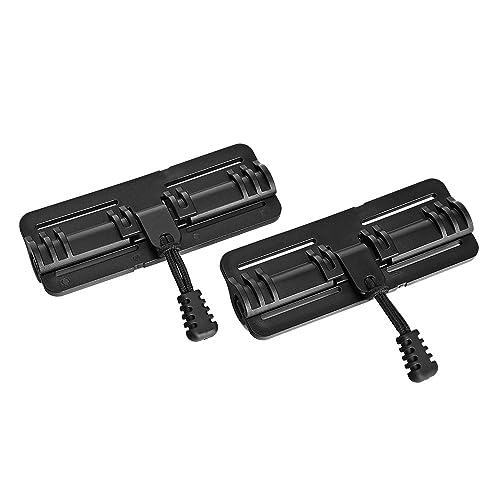 ACEXIER Taktische Kummerbund Schnellverschluss Schnalle Schnell Öffnen Connector Airsoft Jagd Weste Gurtband Adapter Reißverschluss Kopf POM (Black) von ACEXIER