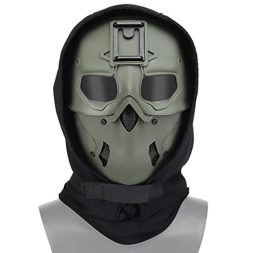 ACEXIER Taktische Vollgesichtsmaske Bandana Hals Sturmhaube Gesicht Wargame Cap Army Airsoft Paintball Jagd Schutzmaske von ACEXIER