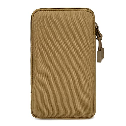 EDC Molle Tasche Geldbörse Doppelschicht Outdoor Wasserdicht Militär Taille Bauchtasche Männer Unter 7 zoll Telefon Tasche Camping Taktische Tasche (Tan) von ACEXIER