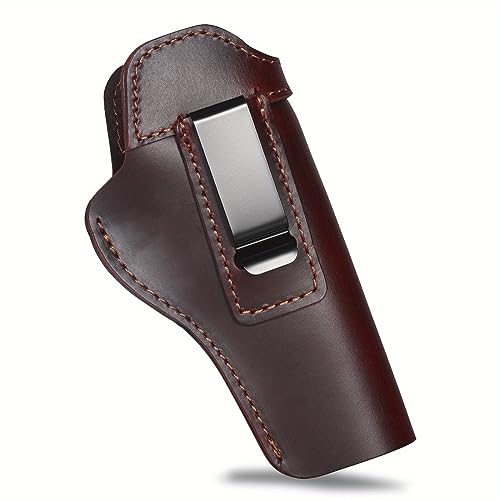 ACEXIER Taktisches verdecktes Trageholster aus echtem Leder 1911, kompatibel mit Colt/Springfield/Sig/Browning/S&W 1911 (Brown) von ACEXIER