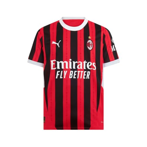 AC Milan Unisex Maglia Home Stagione 2024/25 Adulto Fußballtrikot, for All Time Red-Puma Black, XXL von ACM 1899