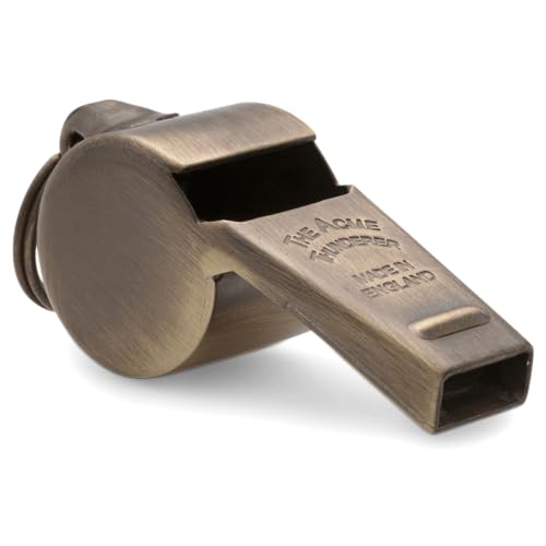 ACME Thunderer Trillerpfeife No. 58,5 | Schiedsrichter- und Sportpfeife (Antique Brass) von ACME