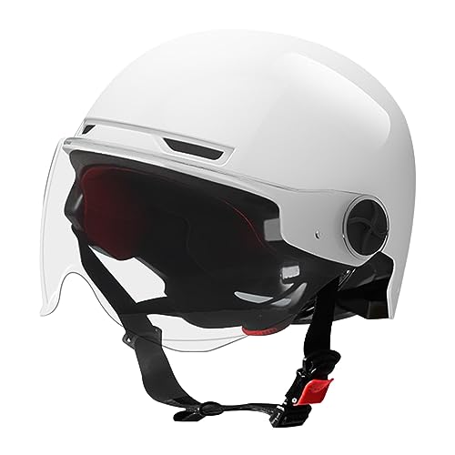 ACMEDE Halbschalenhelm Halbhelme Motorradhelm Jet-Helm Bobber Mofa-Helm Halbschale Roller-Helm für Herren Damen Biker Cruiser Brain-Cap für Moped Helm 54-65cm von ACMEDE