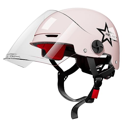 ACMEDE Mofa Helm Herren Halbschale Motorradhelm Mit Schutzbrille Jethelm Roller-Helm Scooter-Helm Biker Cruiser Brain-Cap für Moped Helm Für den Sommer 56CM-63CM ACMEDE Mofa Helm Herren Halbschale Motorradhelm Mit Schutzbrille Jethelm Roller-Helm Scooter-Helm Biker Cruiser Brain-Cap für Moped Helm Für den Sommer 56CM-63CM von ACMEDE