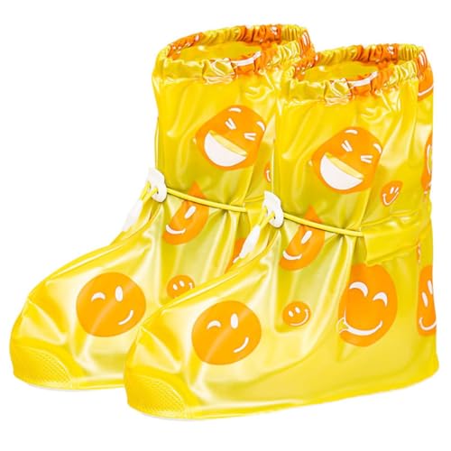 ACMEDE Regenüberschuhe Wasserdicht Cartoon Smiley kinder Überschuhe Wiederverwendbar rutschfester Schuhüberzieher, Optimal vor Regen,Schnee und Matsch geschützt für Unisex-Kinder ACMEDE Regenüberschuhe Wasserdicht Cartoon Smiley kinder Überschuhe Wiederverwendbar rutschfester Schuhüberzieher, Optimal vor Regen,Schnee und Matsch geschützt für Unisex-Kinder von ACMEDE