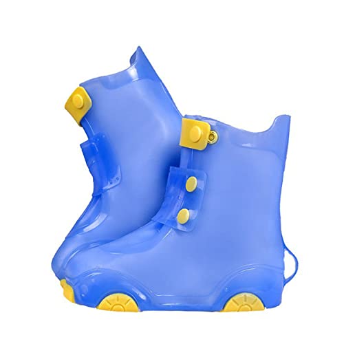 ACMEDE Regenüberschuhe Wasserdicht Überschuhe Wiederverwendbar Rutschfester Schuhüberzieher,Optimal vor Regen,Schnee und Matsch geschützt für Unisex-Kinder, EU26-35 von ACMEDE