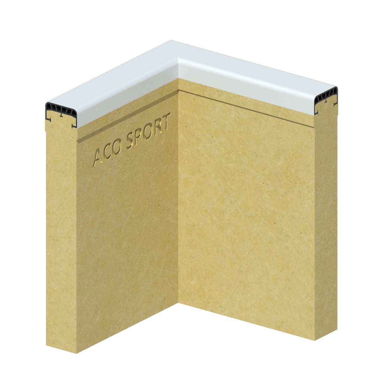 ACO Elastic Randstein-Winkel "Gummi COEX", 25x6x40 cm, Weiß ACO Elastic Randstein-Winkel "Gummi COEX", 25x6x40 cm, Weiß von ACO