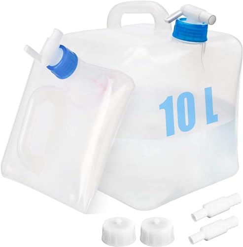 ACTIUSIS Wasserkanister Faltbar, Trinkwasser Wasserbehälter mit Tragegriff, Wasserkanister Mit Hahn, Tragbarer Kanister für Outdoor Camping Wanderungen Picknicks,2Pack ACTIUSIS Wasserkanister Faltbar, Trinkwasser Wasserbehälter mit Tragegriff, Wasserkanister Mit Hahn, Tragbarer Kanister für Outdoor Camping Wanderungen Picknicks,2Pack von ACTIUSIS