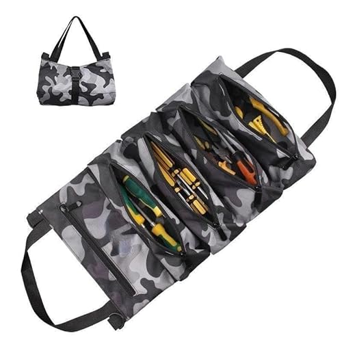 AD-BCrbgen Tragbare Tasche for Kochmesser im Freien, Werkzeugset for die Autowartung, Werkzeugtasche for Elektriker im Haushalt, Picknicktasche(Size:Camouflage) von AD-BCrbgen