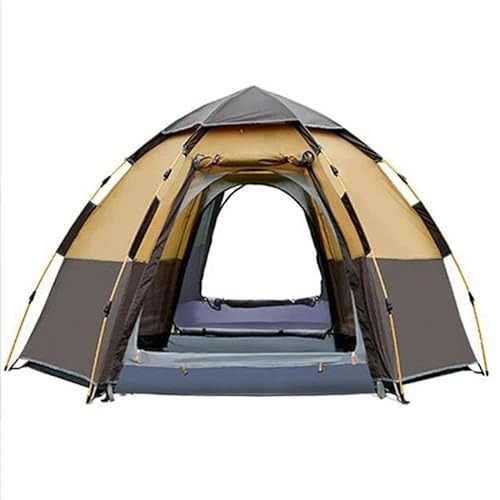 Campingzelte, 6-Personen-Zelte for Camping, Familienzelte, große Zelte, Pop-Up-Zelte, Outdoor-Zelte, einfache Pop-Up-Zelte(Color:Brown) von AD-BCrbgen