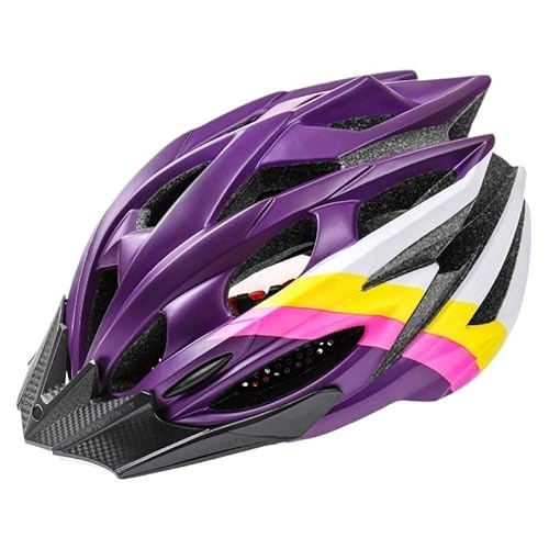 Helm for Erwachsene, leicht, atmungsaktiv, for Herren, Fahrradhelm, Mountainbike- und Rennradhelme for Männer und Frauen(Purple) von AD-BCrbgen