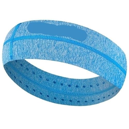 Sport-Stirnband for Damen, Lauf-Stirnband for Herren, geeignet for Laufen, Radfahren, elastisches Schweiß-Haarband (Color : 187 Blue) von AD-BCrbgen