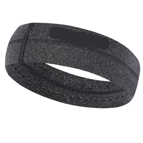 Sport-Stirnband for Damen, Lauf-Stirnband for Herren, geeignet for Laufen, Radfahren, elastisches Schweiß-Haarband (Color : 187 Dark Gray) von AD-BCrbgen