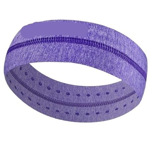 Sport-Stirnband for Damen, Lauf-Stirnband for Herren, geeignet for Laufen, Radfahren, elastisches Schweiß-Haarband (Color : 187 Purple) von AD-BCrbgen