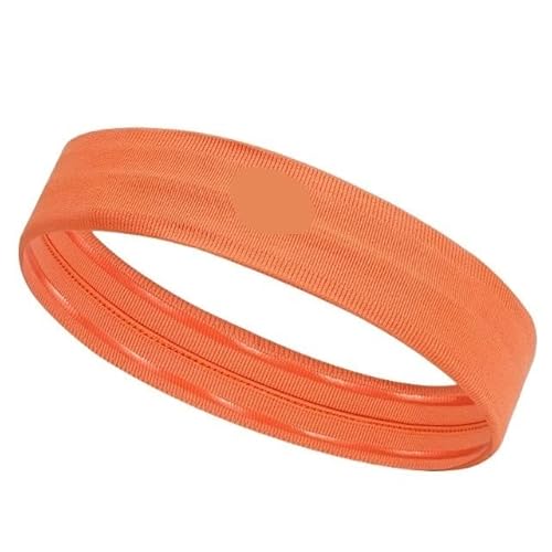 Sport-Stirnband for Damen, Lauf-Stirnband for Herren, geeignet for Laufen, Radfahren, elastisches Schweiß-Haarband (Color : 315 New Orange) von AD-BCrbgen