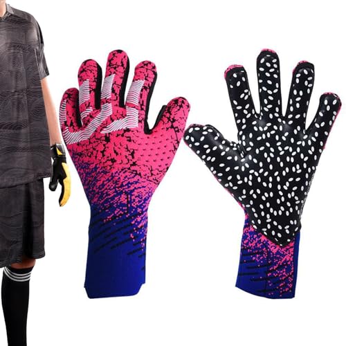 ADERN Fußball-Torwarthandschuhe | Professionelle Sport-Fußball-Torwarthandschuhe,Verschleißfeste Torwarthandschuhe mit Fingerunterstützung und Latex-Handflächengriffen für Kinder und Erwachsene, 1 von ADERN