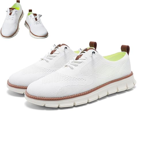 ADFUGE Bestones Schuhe, Wearbreeze Schuhe Herren, Breeze Schuhe Herren, 2024 New Business Casual Urban - Ultra Comfortable Shoes (White,48) von ADFUGE